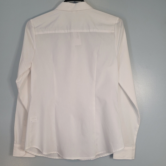 REITMANS ESSENTIALS NWT Women's White Button Down Dress Shirt Size Small - Picture 5 of 9